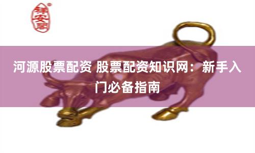 河源股票配资 股票配资知识网：新手入门必备指南